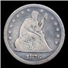Image 2 : 1876-p Seated Liberty Quarter 25c Grades g+