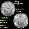 Image 1 : 1889-p Morgan Dollar $1 Grades Choice Unc