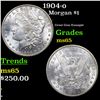 Image 1 : 1904-o Morgan Dollar $1 Grades GEM Unc