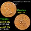 Image 1 : (1863) US Copper Civil War Token F-138/434a 1c Grades Select Unc BN