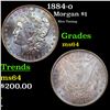Image 1 : 1884-o Morgan Dollar $1 Grades Choice Unc