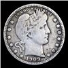 Image 2 : 1909-p Barber Quarter 25c Grades vf details