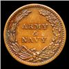 Image 3 : 1863 Army & Navy Civil War Token F-233/312a 1c Grades AU Details