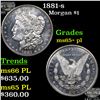 Image 1 : 1881-s Morgan Dollar $1 Grades GEM+ PL