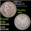 1883-cc Morgan Dollar $1 Grades vf++