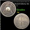 Image 1 : 1859 Love Token On Seated Liberty 10c Seated Liberty Dime 10c Grades ng