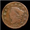 Image 2 : 1827 Coronet Head Large Cent 1c Grades vg, very good