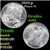Image 1 : 1923-p Peace Dollar $1 Grades Choice Unc