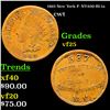 1863 New York Civil War Token F- NY-630-BI-1a 1c Grades vf+
