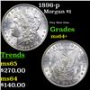 Image 1 : 1896-p Morgan Dollar $1 Grades Choice+ Unc