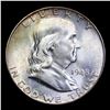 Image 2 : 1948-d Franklin Half Dollar 50c Grades Choice Unc FBL