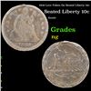 Image 1 : 1858 Love Token On Seated Liberty 10c Seated Liberty Dime 10c Grades ng