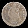 Image 2 : 1858 Love Token On Seated Liberty 10c Seated Liberty Dime 10c Grades ng