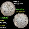 1921-p Morgan Dollar $1 Grades AU Details