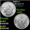 Image 1 : 1887-o Morgan Dollar $1 Grades Select+ Unc
