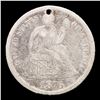 Image 2 : 1876 Love Token On Seated Liberty 10c Seated Liberty Dime 10c Grades ng