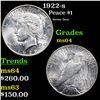 Image 1 : 1922-s Peace Dollar $1 Grades Choice Unc