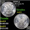 Image 1 : 1898-p Morgan Dollar $1 Grades Choice Unc