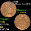 1826 Classic Head half cent 1/2c Grades vf details
