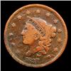 Image 2 : 1837 Head of 1838 Coronet Head Large Cent 1c Grades f+