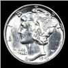 Image 2 : 1943-p Mercury Dime 10c Grades Choice+ Unc