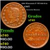 Image 1 : 1864 Wisconsin Civil War Token F- WI-450-A-1a 1c Grades xf