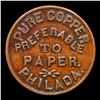 Image 3 : (1863) Philadelphia Civil War Token F- PA-750-J-1a 1c Grades Choice AU