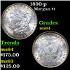 Image 1 : 1890-p Morgan Dollar $1 Grades Choice Unc