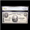 Image 2 : PCGS 1890 $10 Bureau of Engraving & Printing Treasury Note Graded cu66 PPQ By PCGS