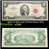 1963 $2 Red seal United States Note Grades xf