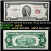 **Star Note** 1953b $2 Red Seal United States Note Grades Choice AU/BU Slider