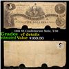 Image 1 : 1861 $5 Confederate Note, T-36 Grades vf details
