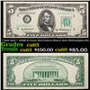 Image 1 : **Star Note** 1950B $5 Green Seal Federal Reseve Note (Philladelphia,PA) Grades Select CU