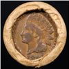 Image 3 : Mixed small cents 1c orig shotgun roll, 1916-d Wheat Cent, 1893 Indian Cent other end, McDonalds Wra