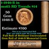 Image 1 : Shotgun Lincoln 1c roll, 1946-s 50 pcs Brandt Wrapper