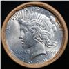 Image 2 : ***Auction Highlight***  AU/BU Slider Shotgun Peace $1 Roll 1925 & P Ends Virtually UNC (fc)