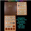 Complete Franklin Half Dollar Book 1948-1963 35 coins