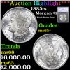 ***Auction Highlight*** 1885-s Morgan Dollar $1 Graded ms65+ by SEGS (fc)