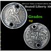 Image 1 : 1884 Love Token on Seated Liberty 10c Grades NG
