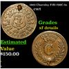 Image 1 : 1863 Charnley Civil War Token F-RI-700C-3a 1c Grades xf details