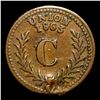 Image 3 : 1863 Charnley Civil War Token F-RI-700C-3a 1c Grades xf details
