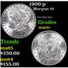 Image 1 : 1900-p Morgan Dollar $1 Grades Choice+ Unc