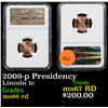 Image 1 : NGC 2009-p Presidency Lincoln Cent 1c Graded ms66 rd By NGC