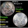 Image 1 : 1878-s Morgan Dollar $1 Grades Choice+ Unc