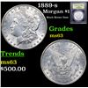 Image 1 : 1889-s Morgan Dollar $1 Graded Select Unc By USCG