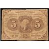 Image 2 : 1862 US Fractional Currency 5c First Issue fr-1230 Thomas Jefferson W/ Monigram Grades vf, very fine