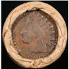 Image 3 : Mixed small cents 1c orig shotgun roll, 1916-s Wheat Cent, 1893 Indian Cent other end, McDonalds Wra
