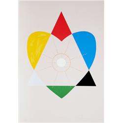 Jonathan Borofsky, Balance of Love, Silkscreen