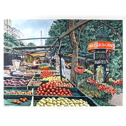 Joseph Correale, Paris Market, Lithograph