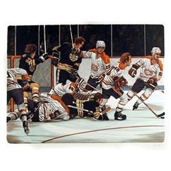 Donato, Bruins Canadiens, Stanley Cup Hockey Lithograph
